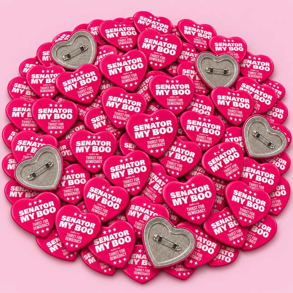 Senator My Boo Heart Button Packs — Thirst Hard, Buy Harder, Save Hardest