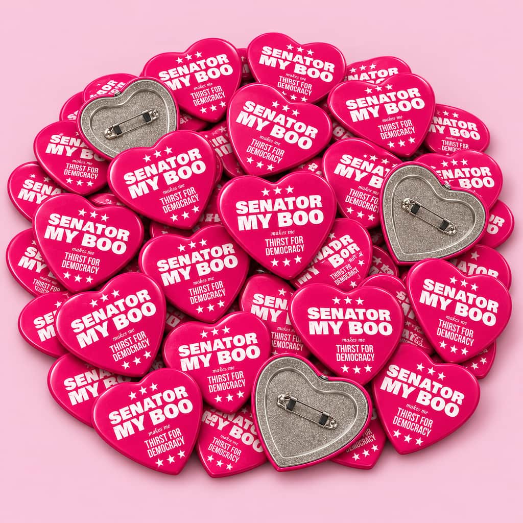 Senator My Boo Heart Button Packs — Thirst Hard, Buy Harder, Save Hardest